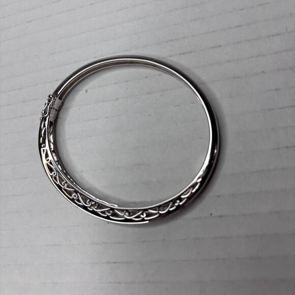 Princess Cut Colors of Sapphire Sterling Bangle 3.00 cttw - Picture 8 of 12